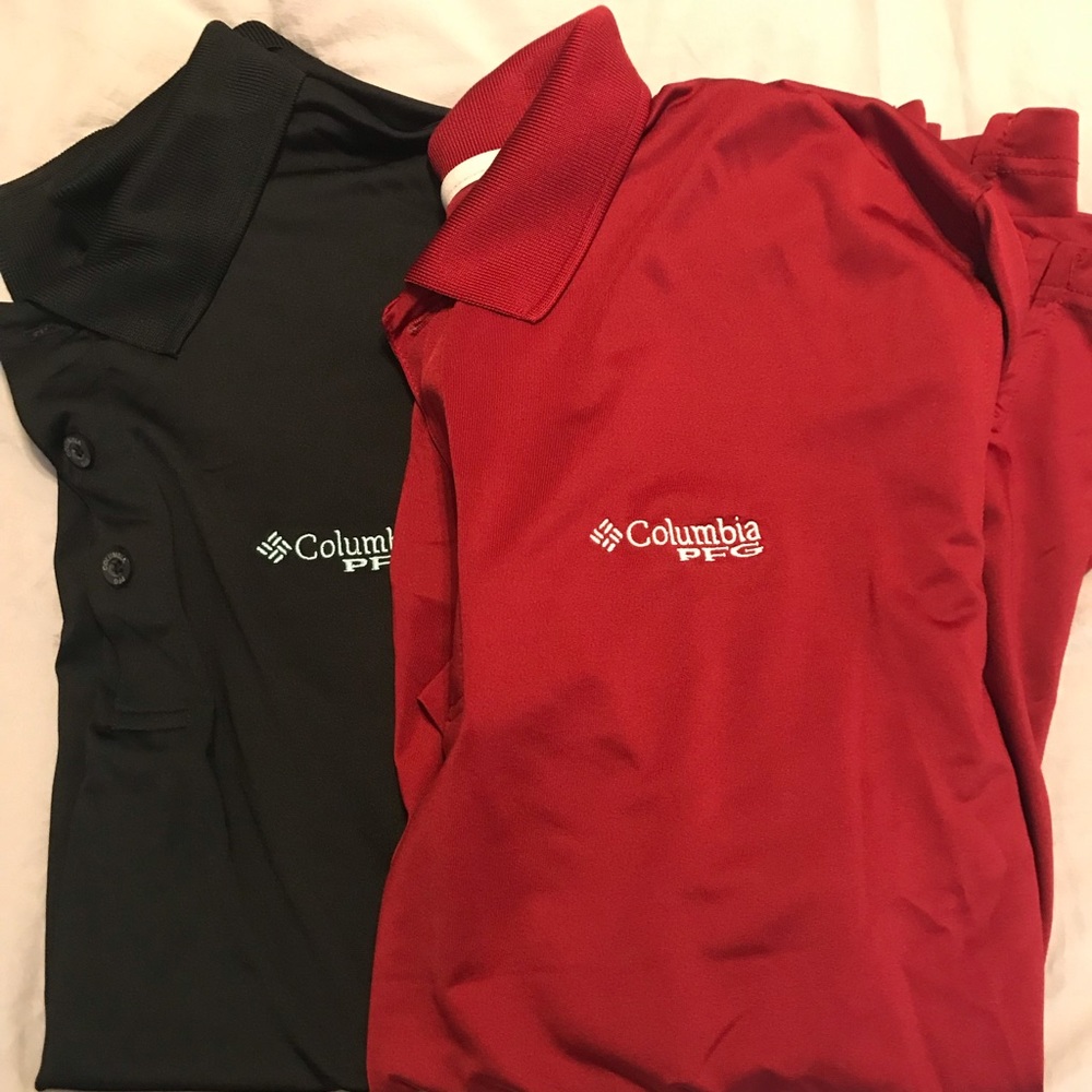 Set of 2 Columbia pfg polos